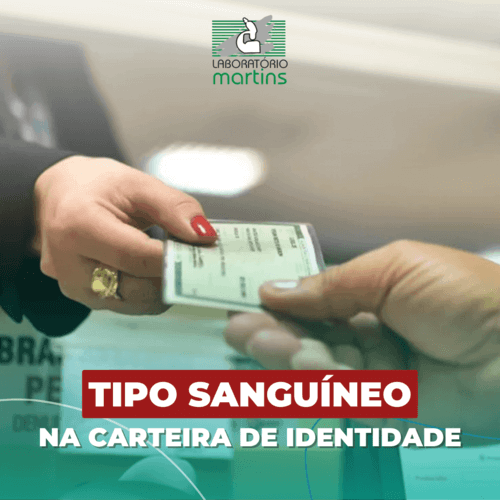 Tipo sanguíneo na carteira de identidade